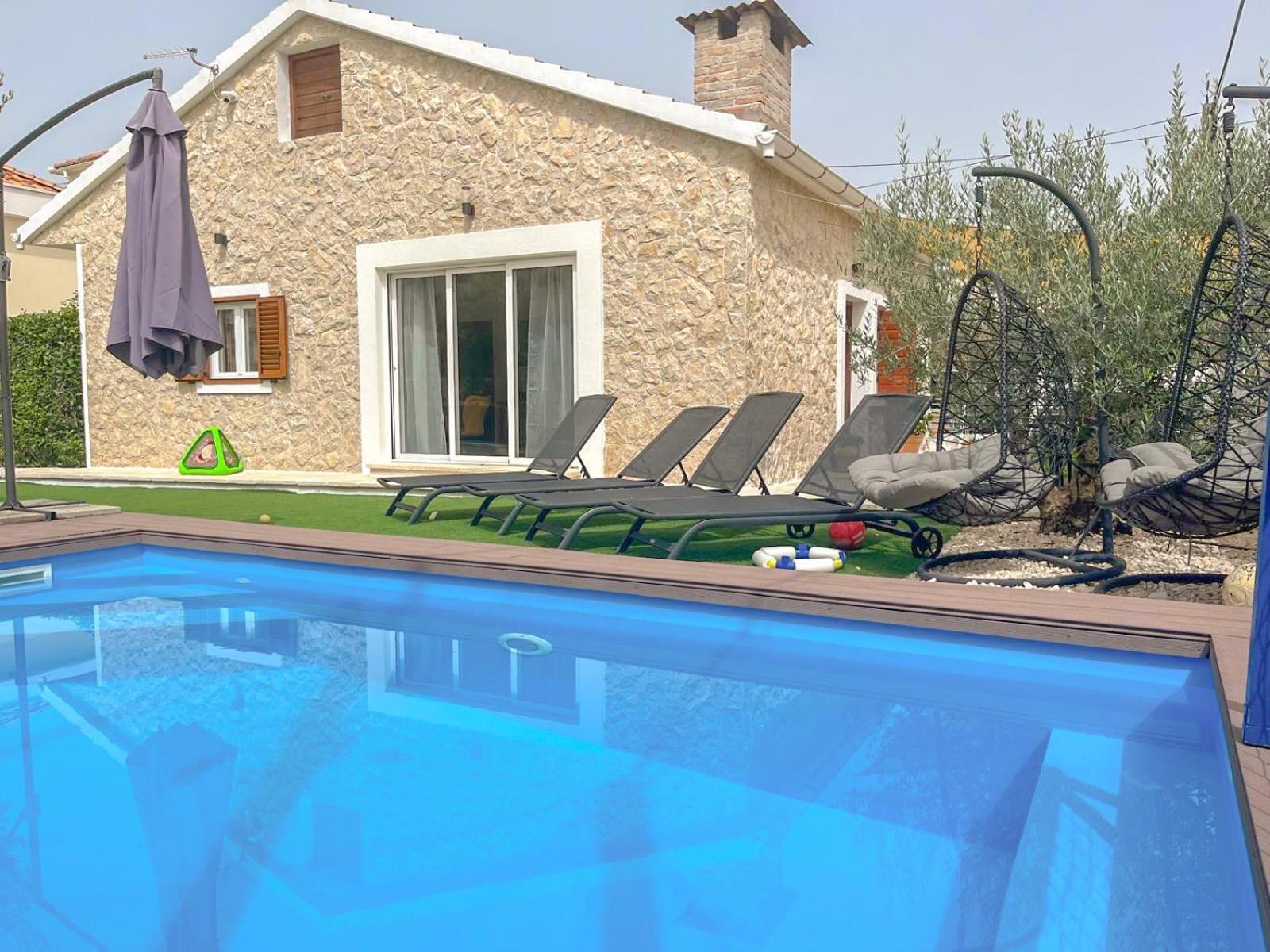 Mustra House Zadar - Private Pool & Sauna Exterior foto